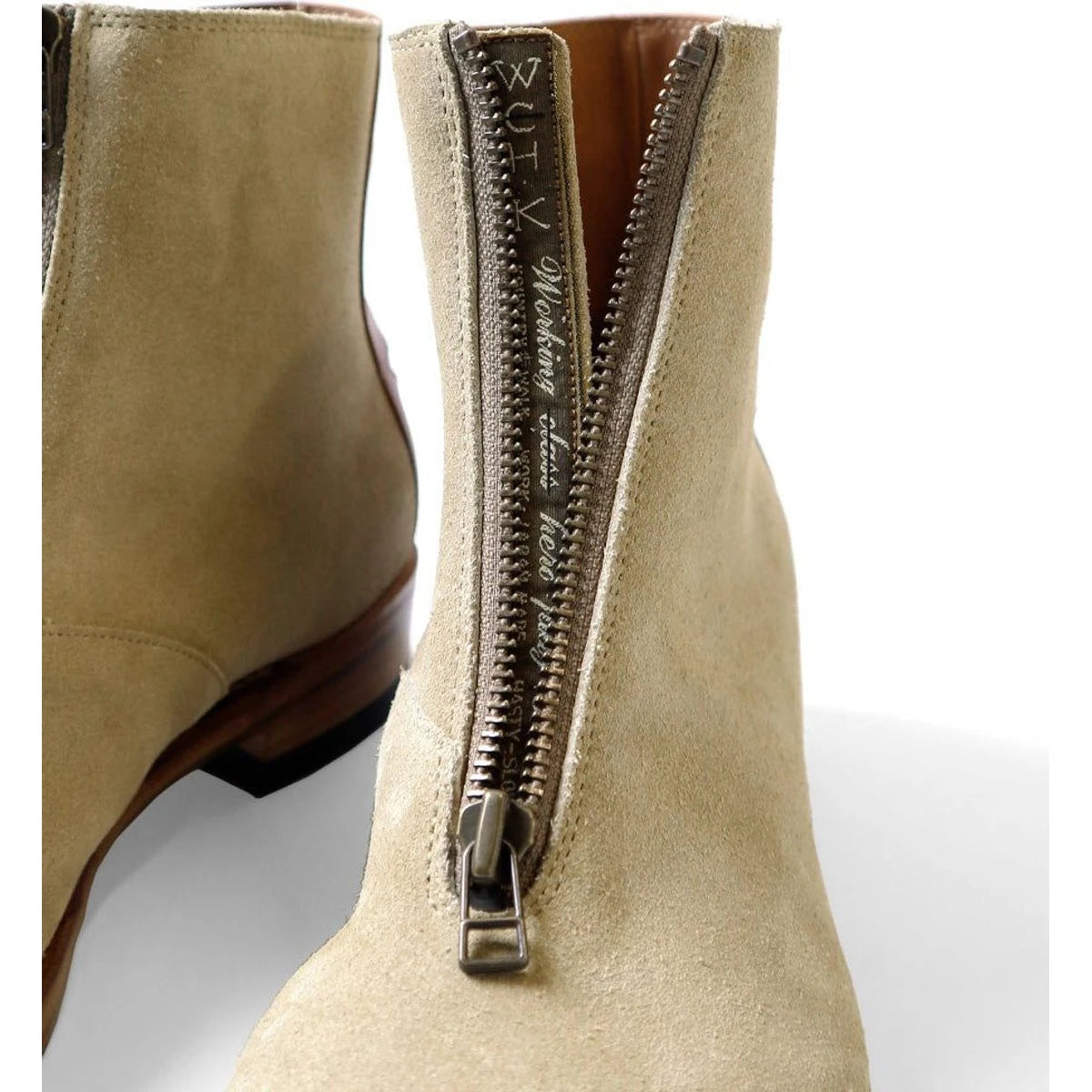 Kapital Suede Leather Zip Up Cafe Lace Frisco Boots