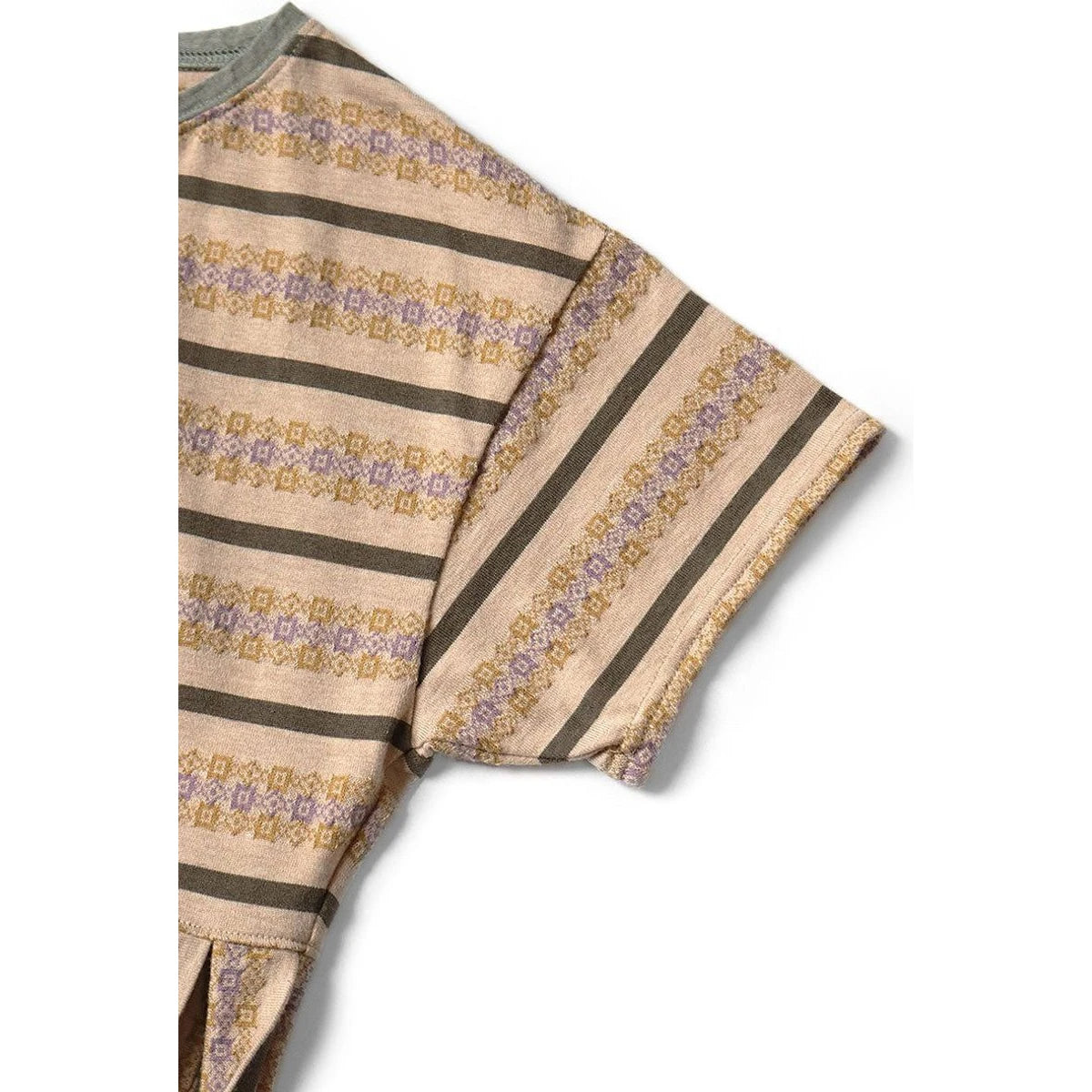 Kapital Sunrise Jacquard Border Jersey Abeko Bear T