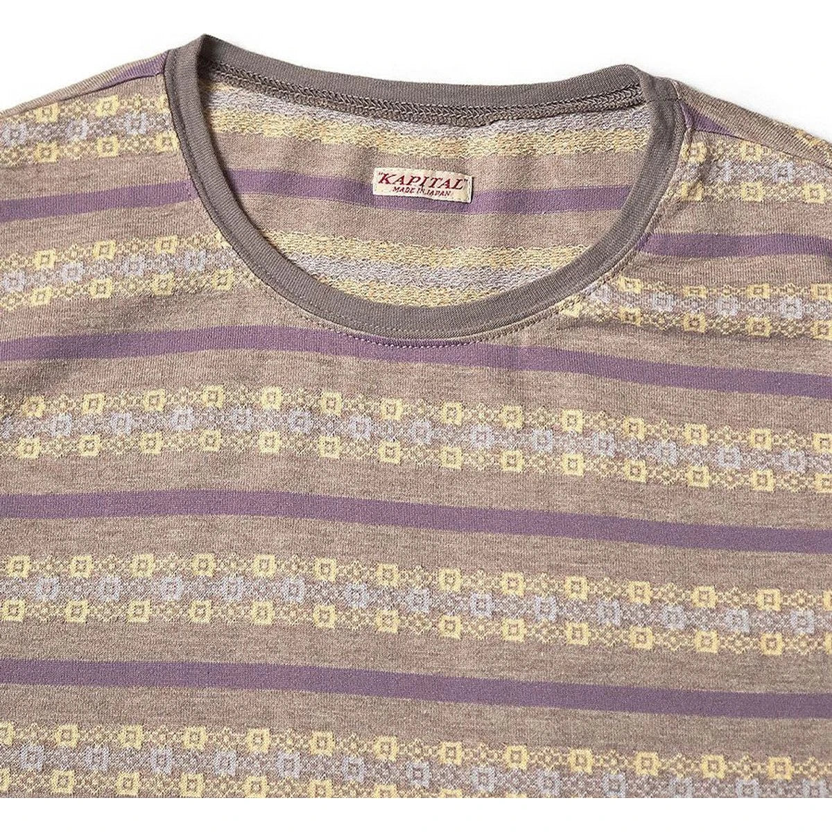 Kapital Sunrise Jacquard Striped Jersey Abeco Bear Sleeveless Dress