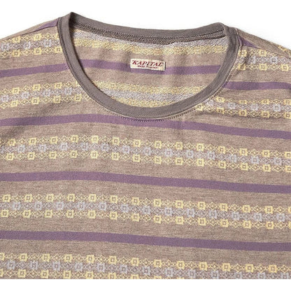 Kapital Sunrise Jacquard Striped Jersey Abeco Bear Sleeveless Dress