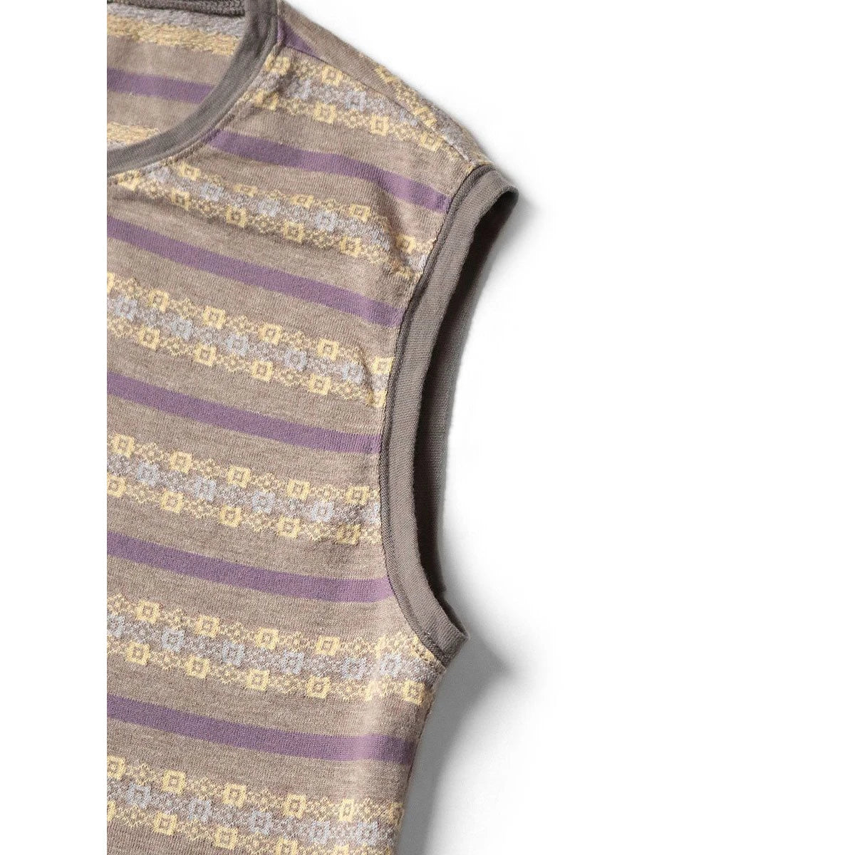 Kapital Sunrise Jacquard Striped Jersey Abeco Bear Sleeveless Dress