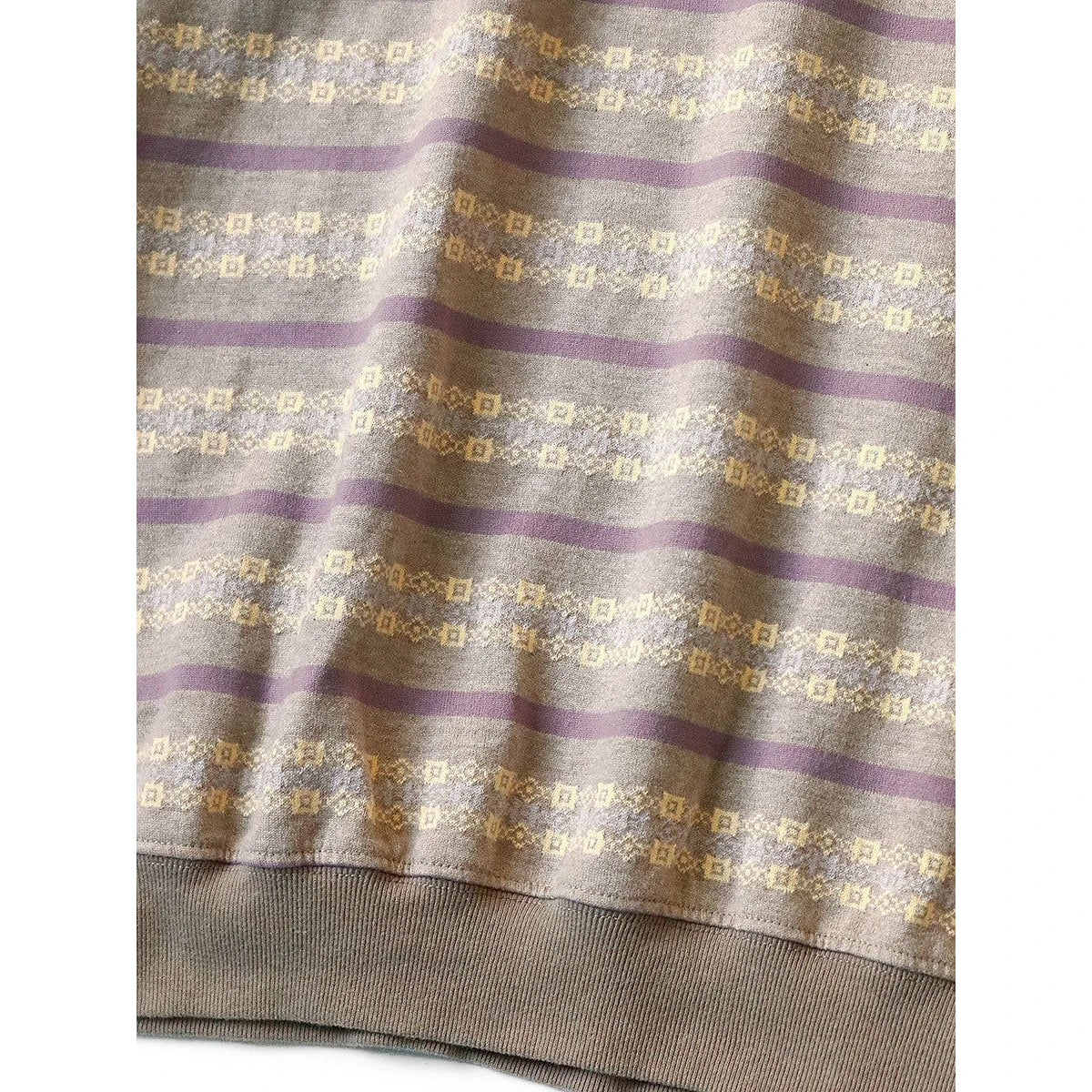 Kapital Sunrise Jacquard Striped Jersey High Neck Long T