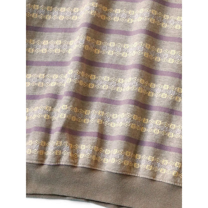 Kapital Sunrise Jacquard Striped Jersey High Neck Long T