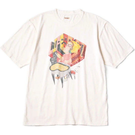Kapital Tenjiku Crew T-Shirt (Analog Piano Man Print)