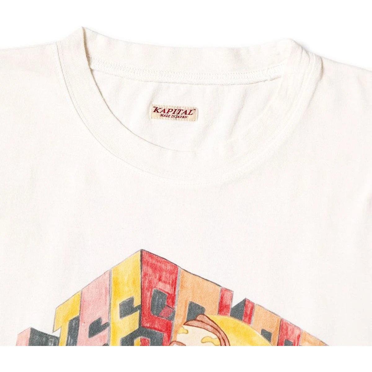 Kapital Tenjiku Crew T-Shirt (Analog Piano Man Print)