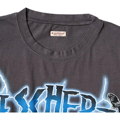 Kapital Tenjiku Crew T-Shirt (Lightning Piano Print)