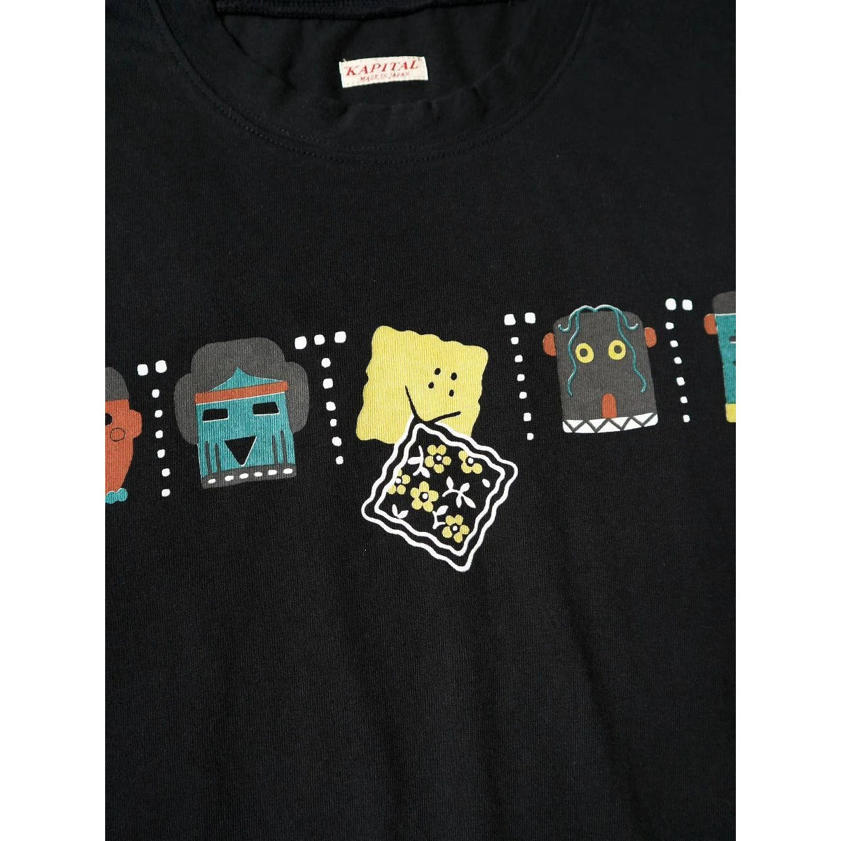 Kapital Tenjiku Crew T-Shirt (Peckish & Kachina Print)