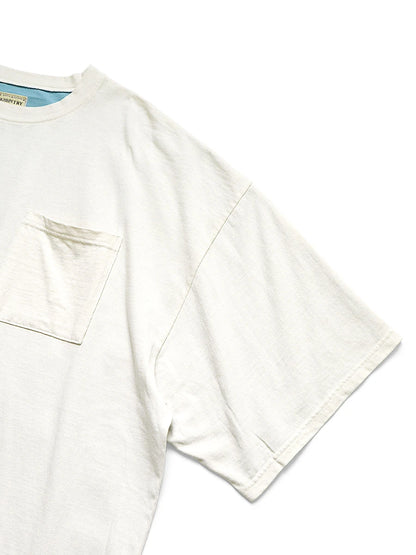 Kapital Tenjiku Jersey 2 Tone Big Pocket Tee (Bone Print)