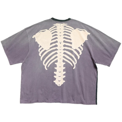 Kapital Tenjiku Jersey 2 Tone Big Pocket Tee (Bone Print)