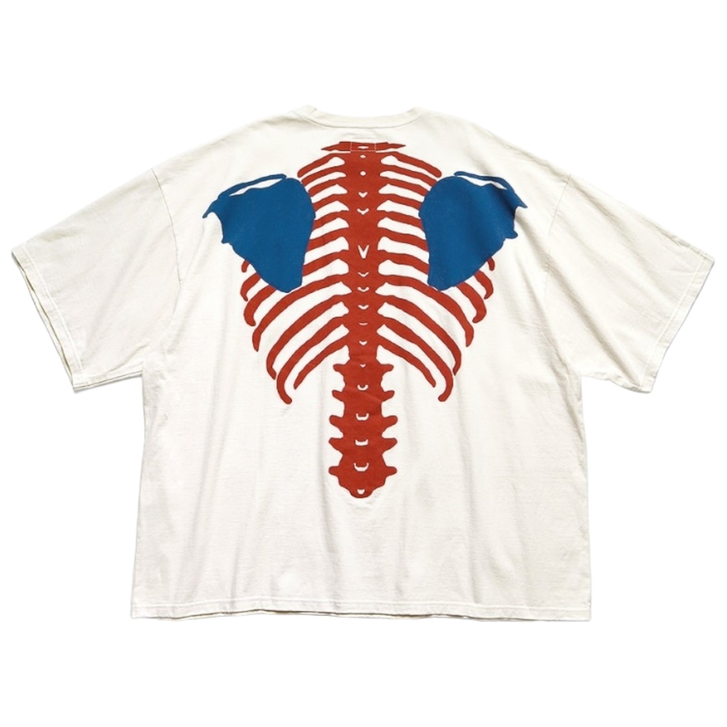 Kapital Tenjiku Jersey 2 Tone Big Pocket Tee (Bone Print)