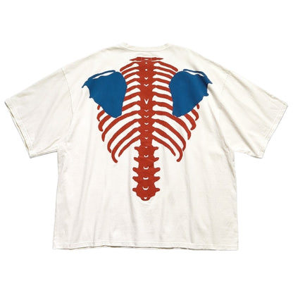 Kapital Tenjiku Jersey 2 Tone Big Pocket Tee (Bone Print)