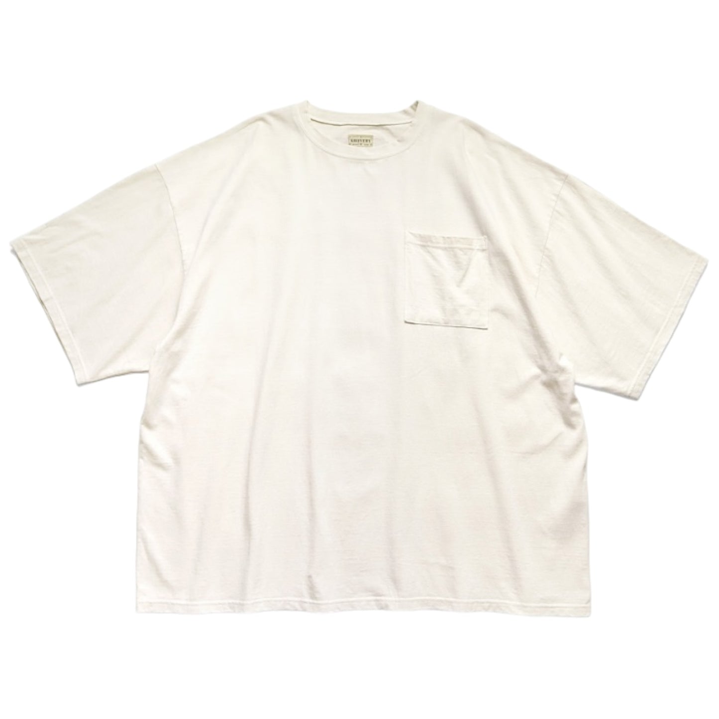 Kapital Tenjiku Jersey 2 Tone Big Pocket Tee (Bone Print)