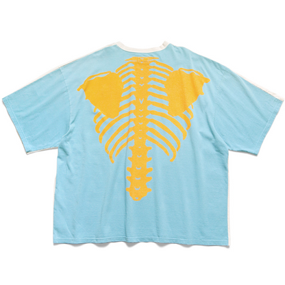 Kapital Tenjiku Jersey 2 Tone Big Pocket Tee (Bone Print)