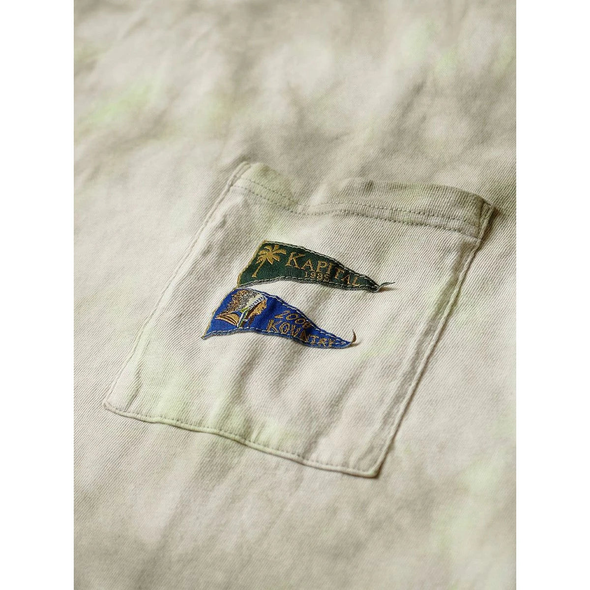 Kapital Tenjiku Pennant T (3 Flags) Smoky Ashbury Dyed (2021)