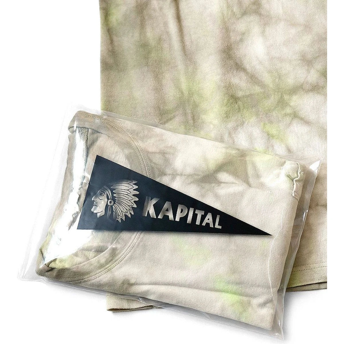 Kapital Tenjiku Pennant T (3 Flags) Smoky Ashbury Dyed (2021)