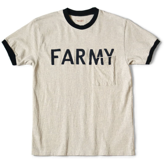 Kapital Jersey Ringer Pocket T-shirt (FARMY)