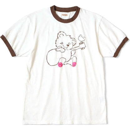 Kapital Tenjiku Ringer T (Little Bear & Harmony Print)
