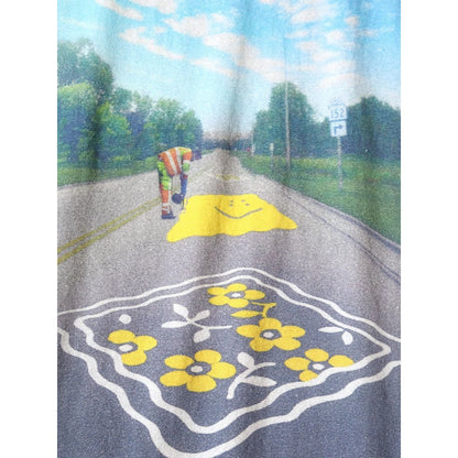 Kapital Tenjiku Ringer T-Shirt (Life Scherzo Road Sign Painter Print)