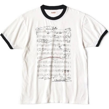 Kapital Tenjiku Ringer Tee (Boro Elegy Print)