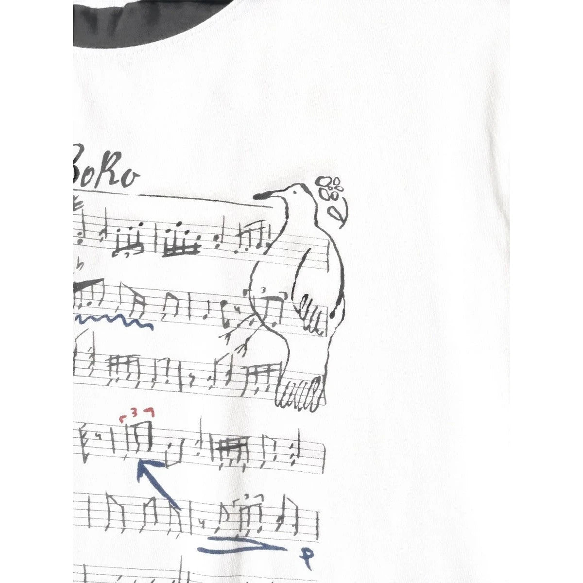 Kapital Tenjiku Ringer Tee (Boro Elegy Print)