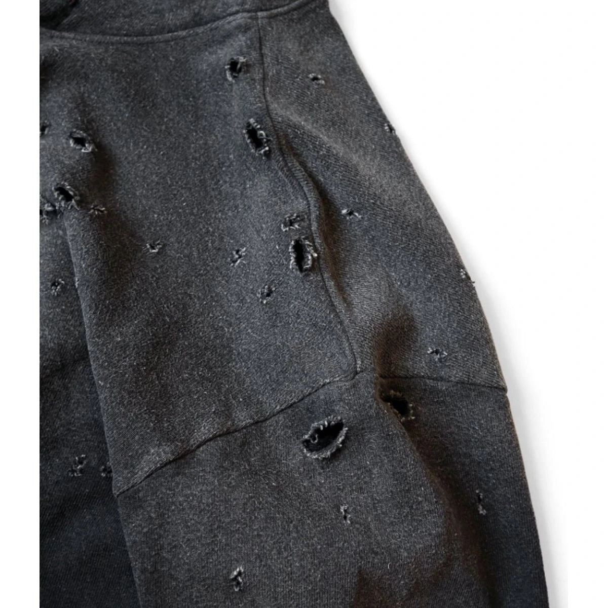 Kapital Thriller Damaged Fleece Hooded Sweatshirt (Studs Remake)