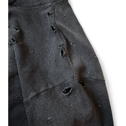 Kapital Thriller Damaged Fleece Hooded Sweatshirt (Studs Remake)