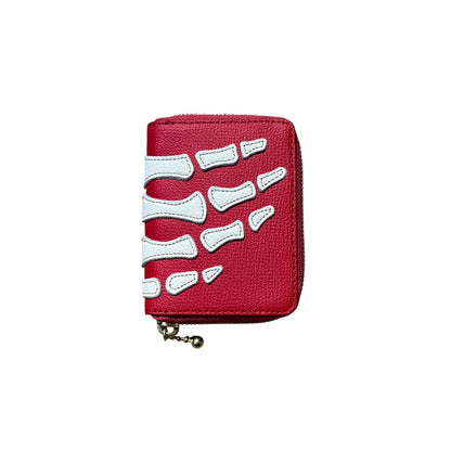 Kapital Thumbs Up Bone Hand Mini Zip Coin Wallet