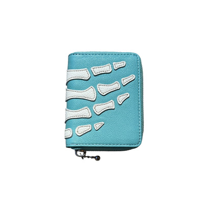 Kapital Thumbs Up Bone Hand Mini Zip Coin Wallet