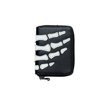 Kapital Thumbs Up Bone Hand Mini Zip Coin Wallet