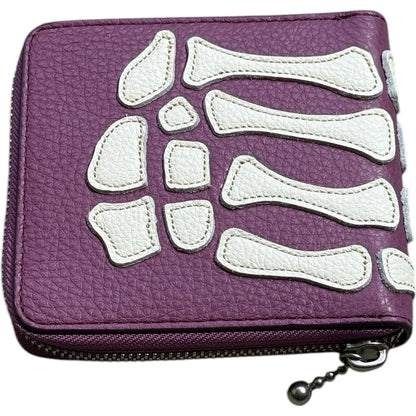 Kapital Thumbs Up Bone Hand Zip Wallet