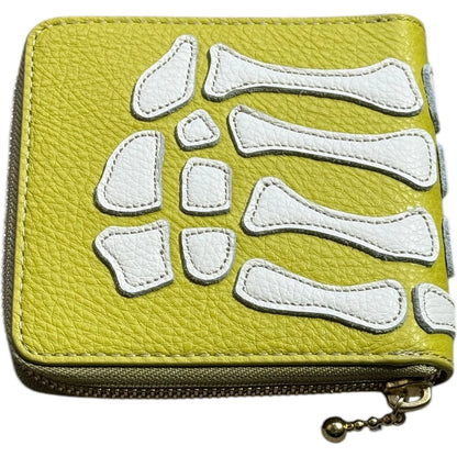 Kapital Thumbs Up Bone Hand Zip Wallet