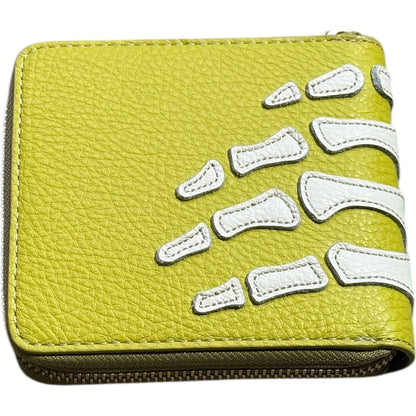 Kapital Thumbs Up Bone Hand Zip Wallet