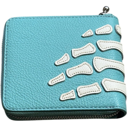 Kapital Thumbs Up Bone Hand Zip Wallet