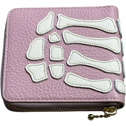 Kapital Thumbs Up Bone Hand Zip Wallet