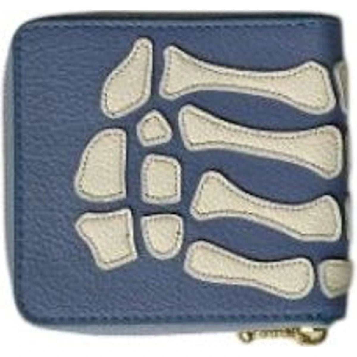 Kapital Thumbs Up Bone Hand Zip Wallet