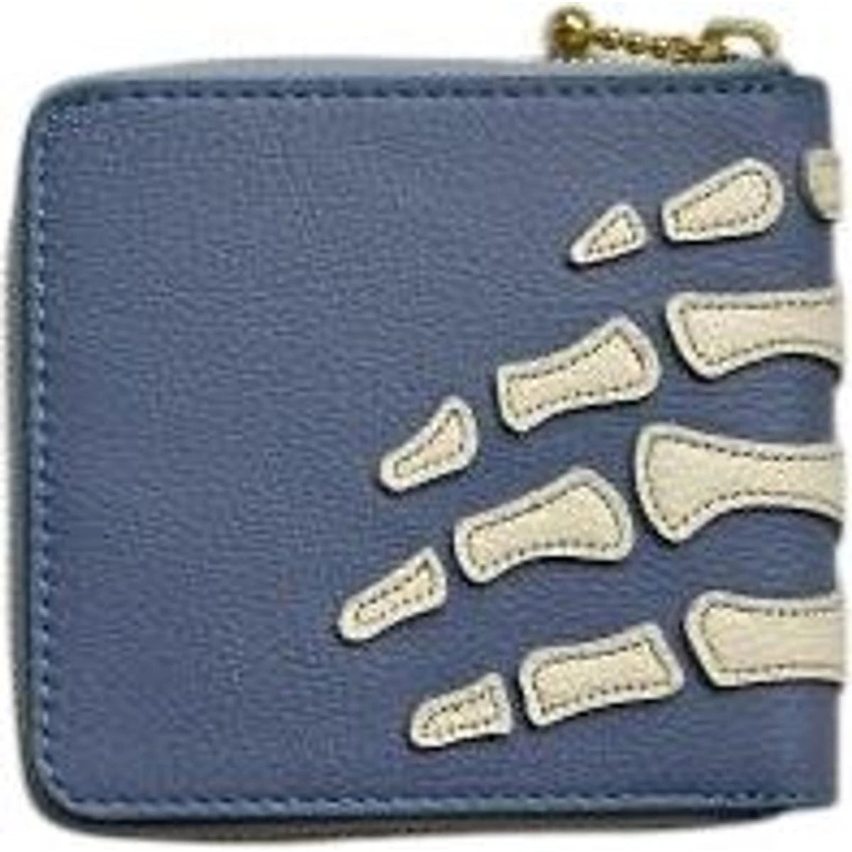Kapital Thumbs Up Bone Hand Zip Wallet