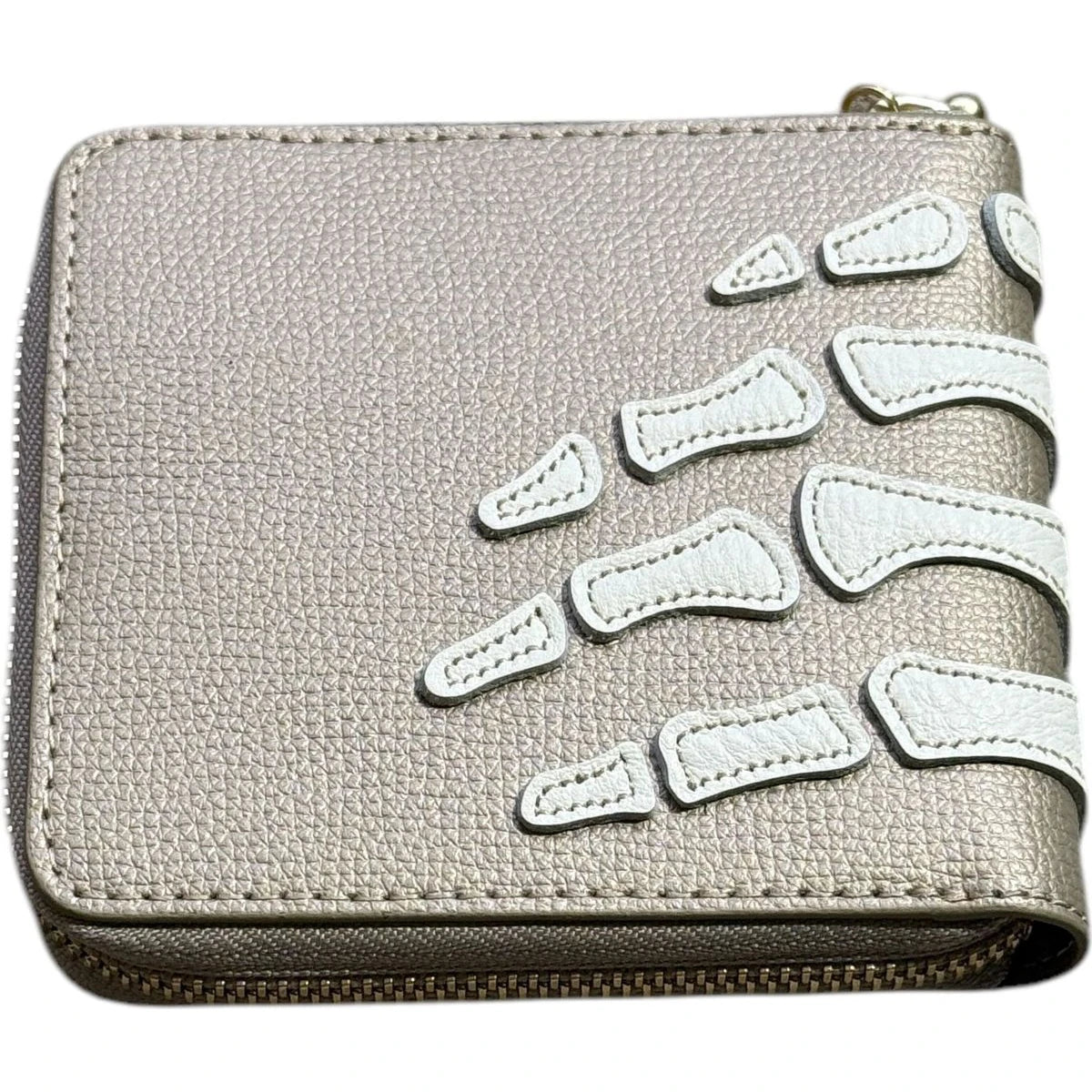 Kapital Thumbs Up Bone Hand Zip Wallet