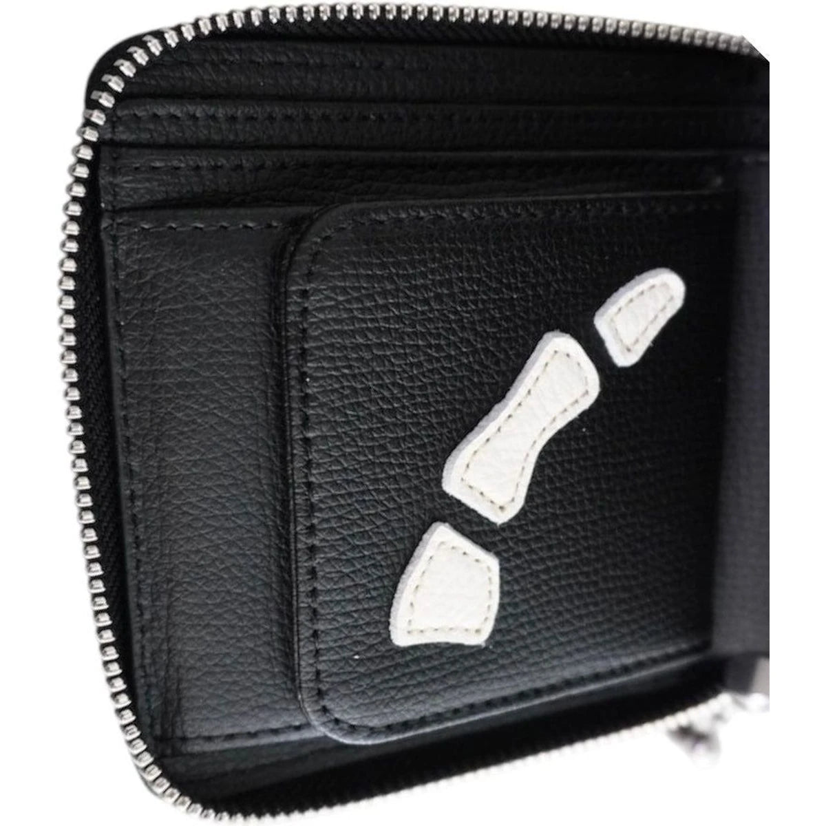 Kapital Thumbs Up Bone Hand Zip Wallet