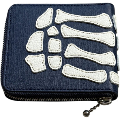 Kapital Thumbs Up Bone Hand Zip Wallet
