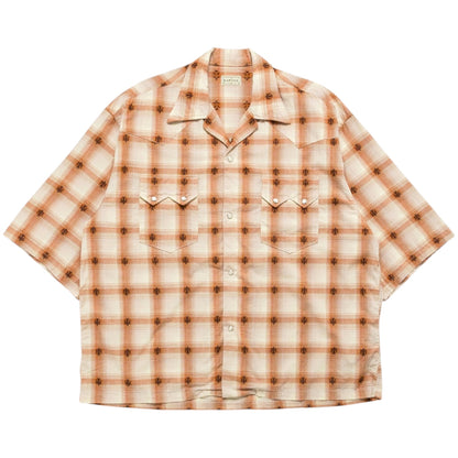 Kapital Thunderbird Shadow Check Open Collar Western Big Shirt