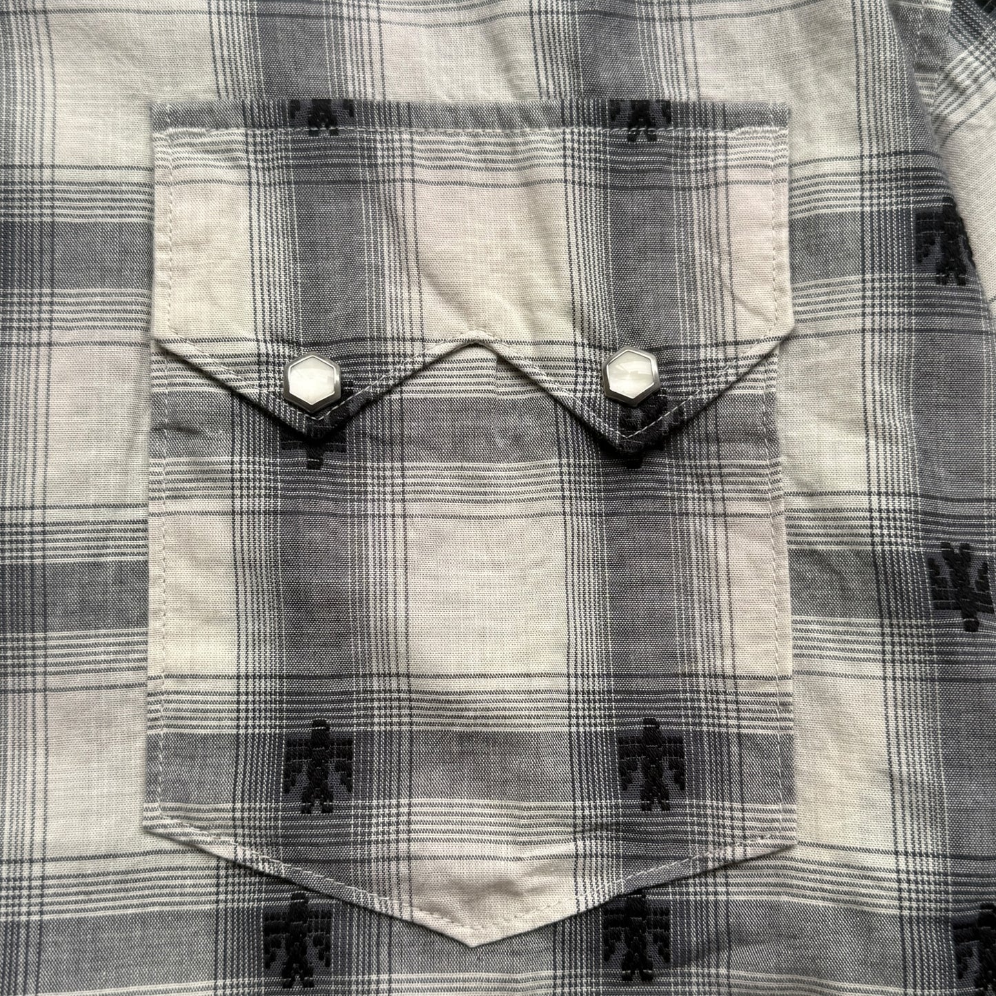 Kapital Thunderbird Shadow Check Open Collar Western Big Shirt