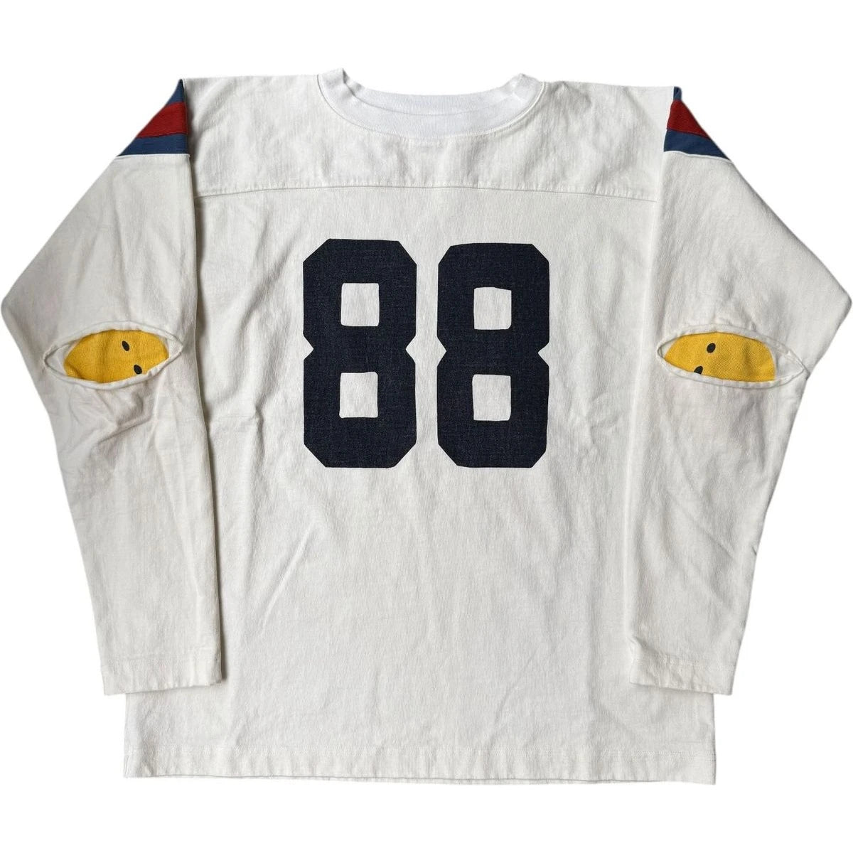 Kapital Tightly Woven Jersey Elbow Rip Football Long Sleeve Tee (88 Print)