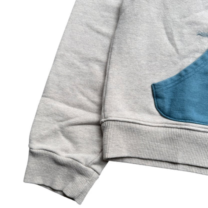 Kapital Top Fleece 2 Tone Zip Up Gym Hoodie
