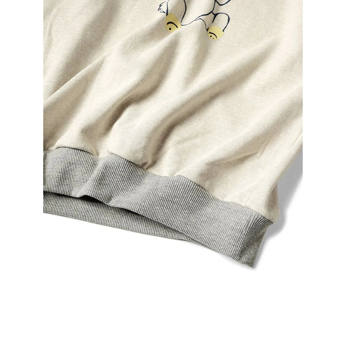 Kapital Top Fleece Crewneck Sweatshirt (Peckish Little Bear Print)
