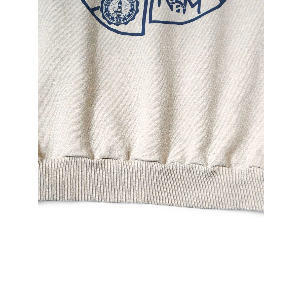 Kapital Top Fleece Raglan Crew Sweatshirt (TH.DDPEACE Print)