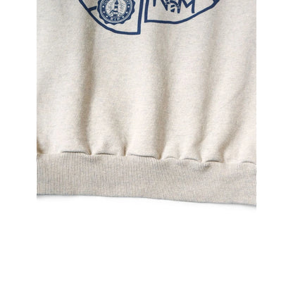 Kapital Top Fleece Raglan Crew Sweatshirt (TH.DDPEACE Print)