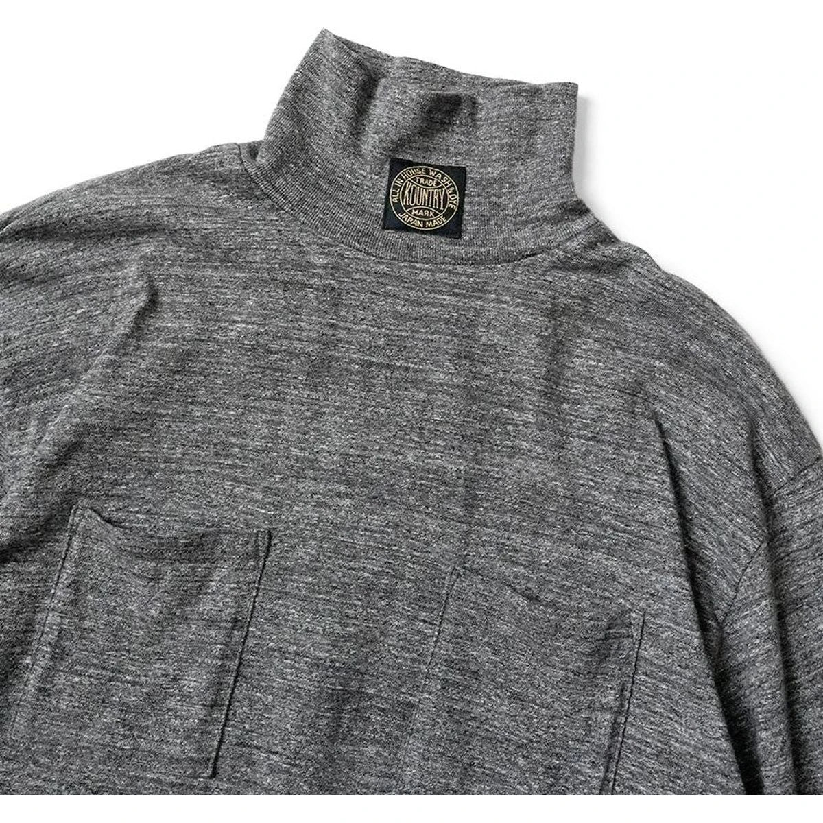 Kapital Top Jersey High Neck Pocket Long T