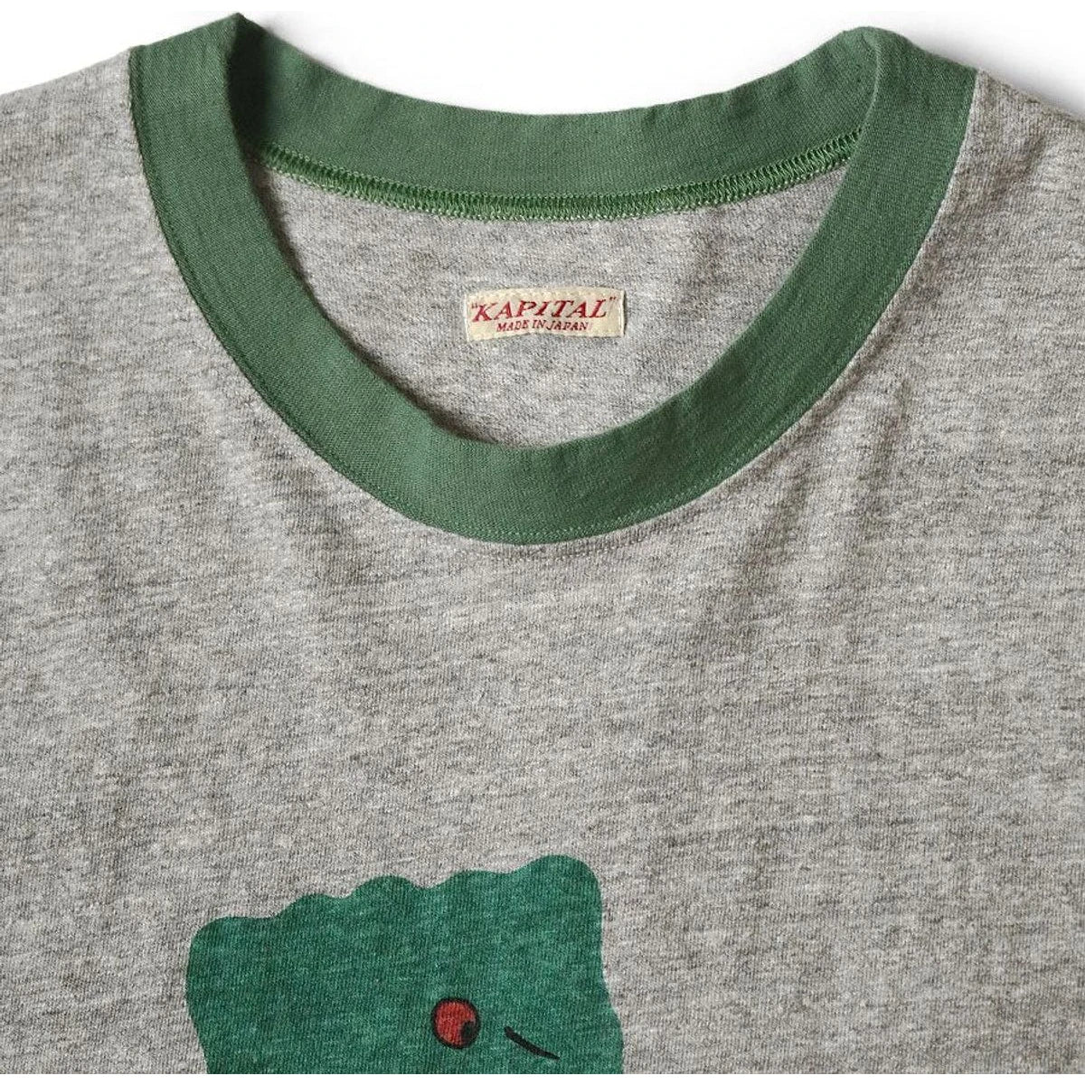 Kapital Top Jersey Ringer T-Shirt (Bitter Peckish Bowy Print)