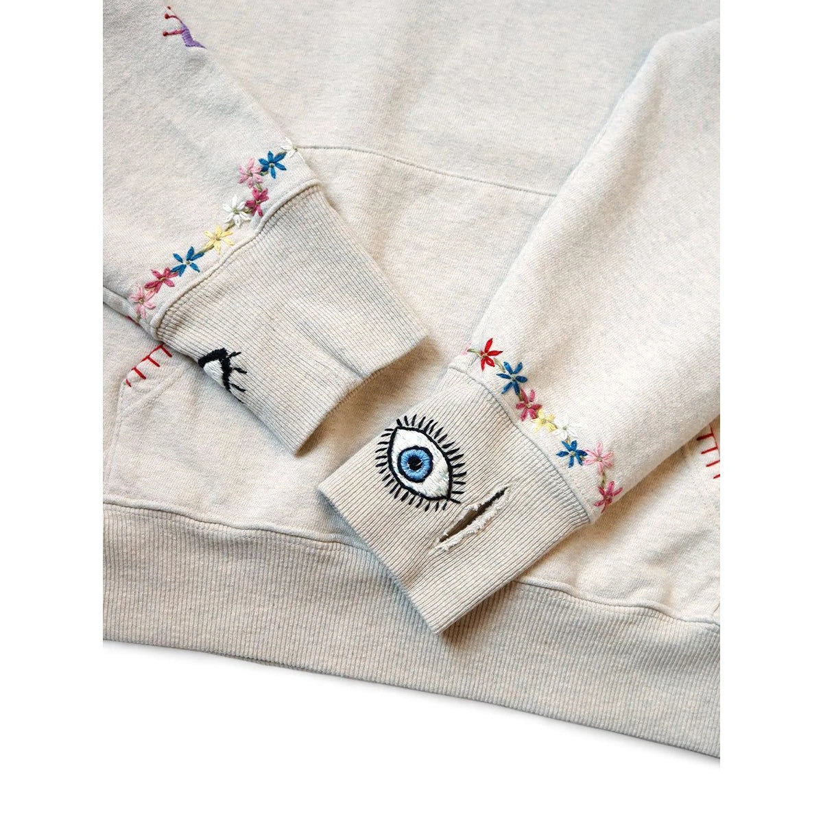 Kapital Top Lined Hood Sweatshirt (Speakeasy Embroidery)