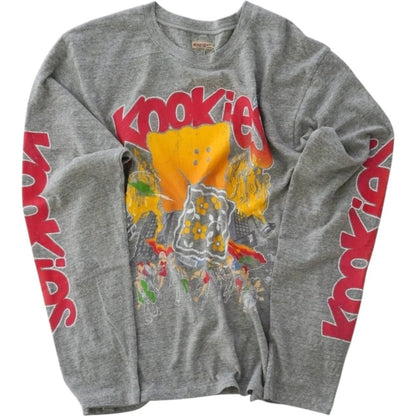 Kapital Top Tenjiku Crew Long Sleeve Tee (Buster Peckish Bowy Print)